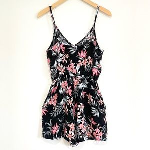 H&M Floral V-Neck Romper